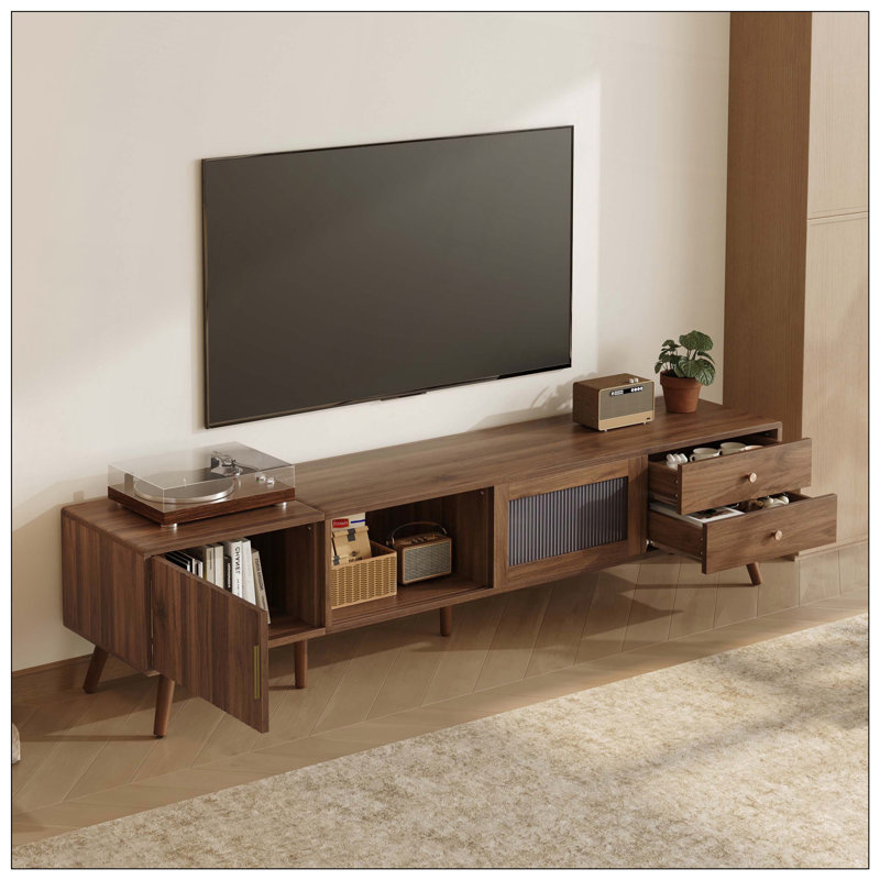 Meuble télé avec armoires de rangement Modern Minimal