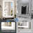 Front & Back LED Sensor Bathroom Vanity Mirror With Human Body Induction Wall Mirror Dimmable Anti Fog-1636817019