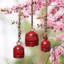 Ensemble de 3 cloches de pompier en rouge