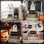 Ensemble de décorations pour table basse fantôme en bois d'Halloween