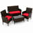 Jasmin Patio Conversation Set with Cushions-1113220786