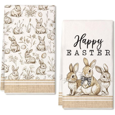 Ensemble de 2 serviettes de cuisine Bunny