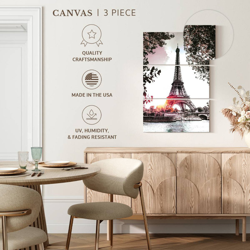 Nicci Eiffel Tower Sun Pop, 45" H x 28" W