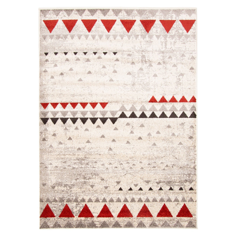 Rudgeway Geometric Indoor Rug, Rectangle 5'3" x 7'3"