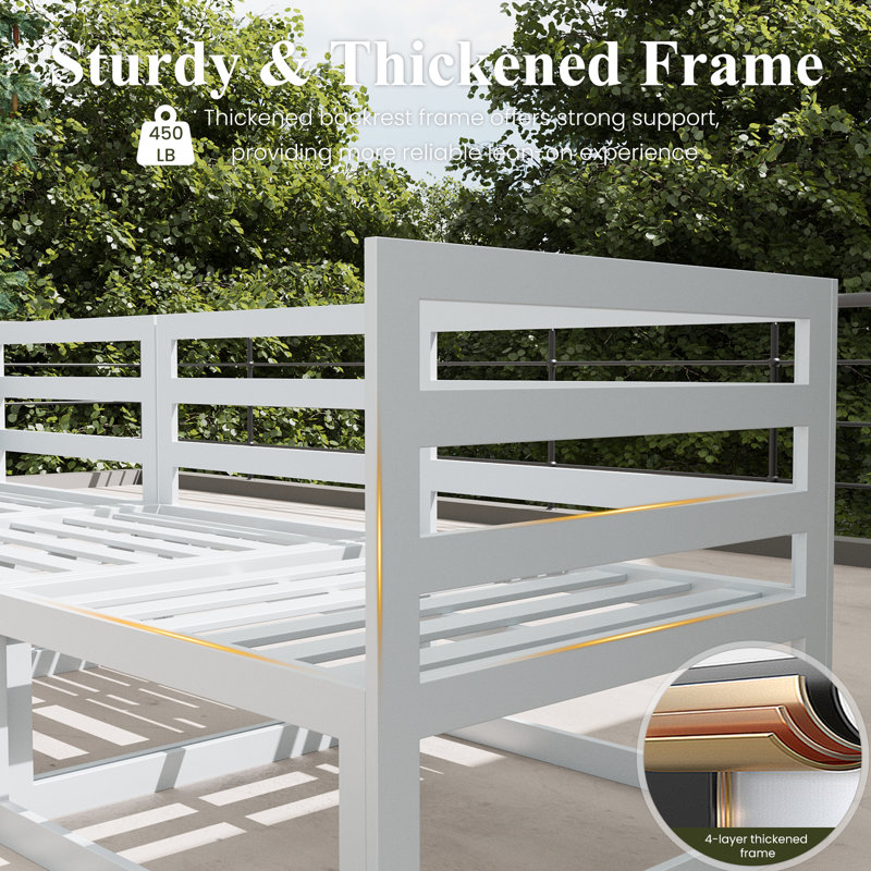  10 Pieces Modern Aluminum Patio Furniture Set With Fire Table, Outdoor Modular Sectional Conversation Set L-shaped Sofa For Backyard