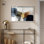Décoration murale de bureau connectée «Connectioned Colors II Shadowbox» par Art Remedy, cadre noir, 24 x 16