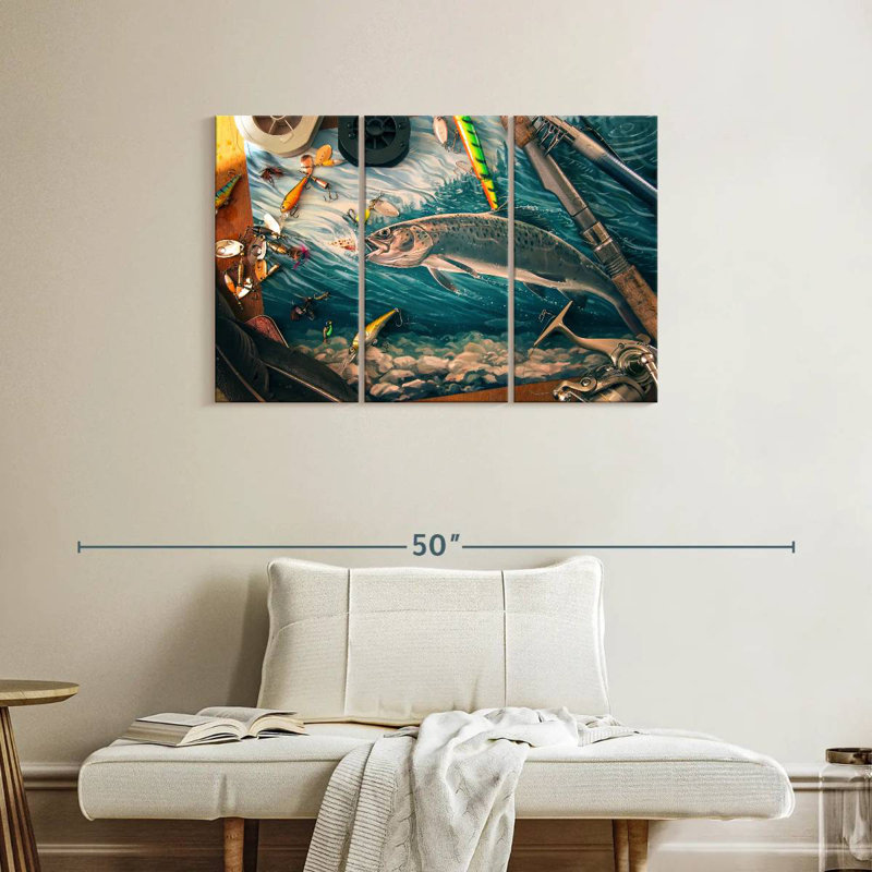 Senne All About Fishing, H 24 po x l 38 po
