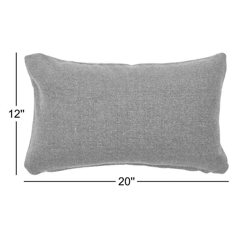 Almerton Cotton Reversible Throw Pillow, Green, Synthetic Down Alternative