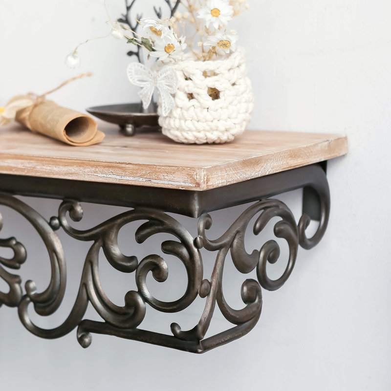 Argirdas Nell Accent Shelf with Live Edge