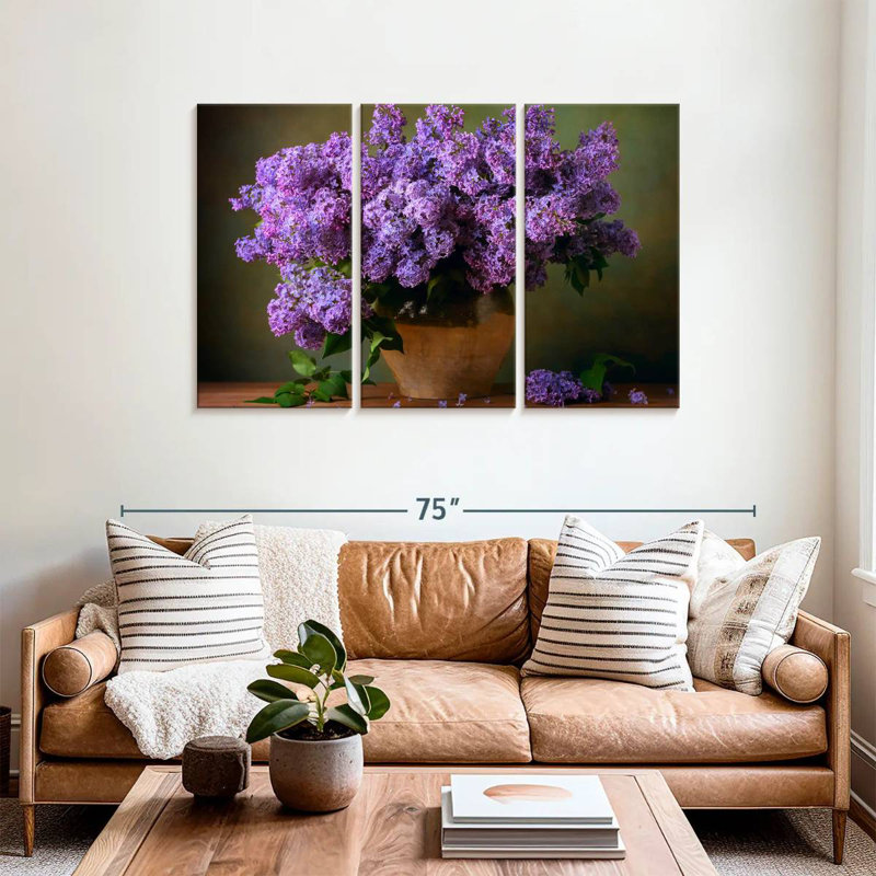 Bouquet de lilas mauves Harnek, H 36 po x l 57 po