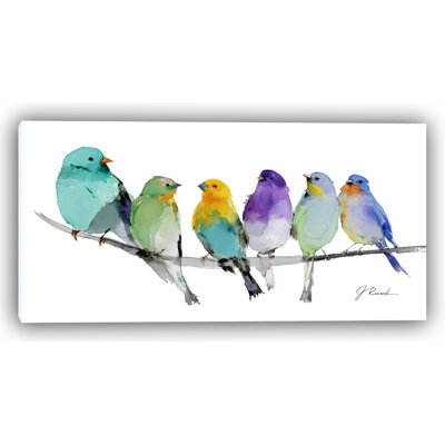 Art mural sur toile Rainbow Flock