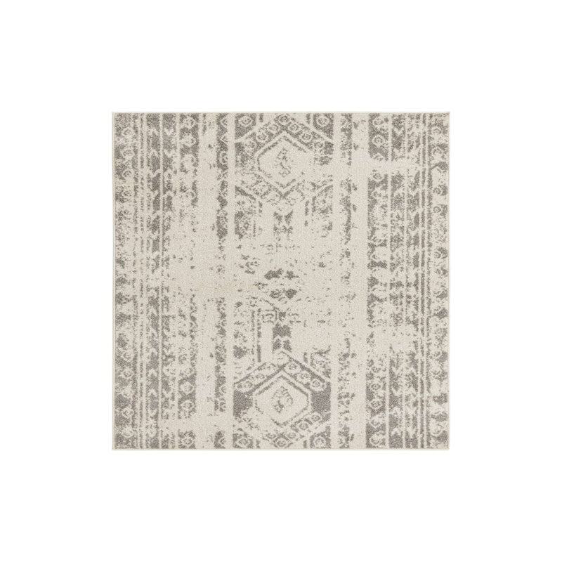 Tapis Lennon ivoire et gris, Rectangle 4 pi x 6 pi