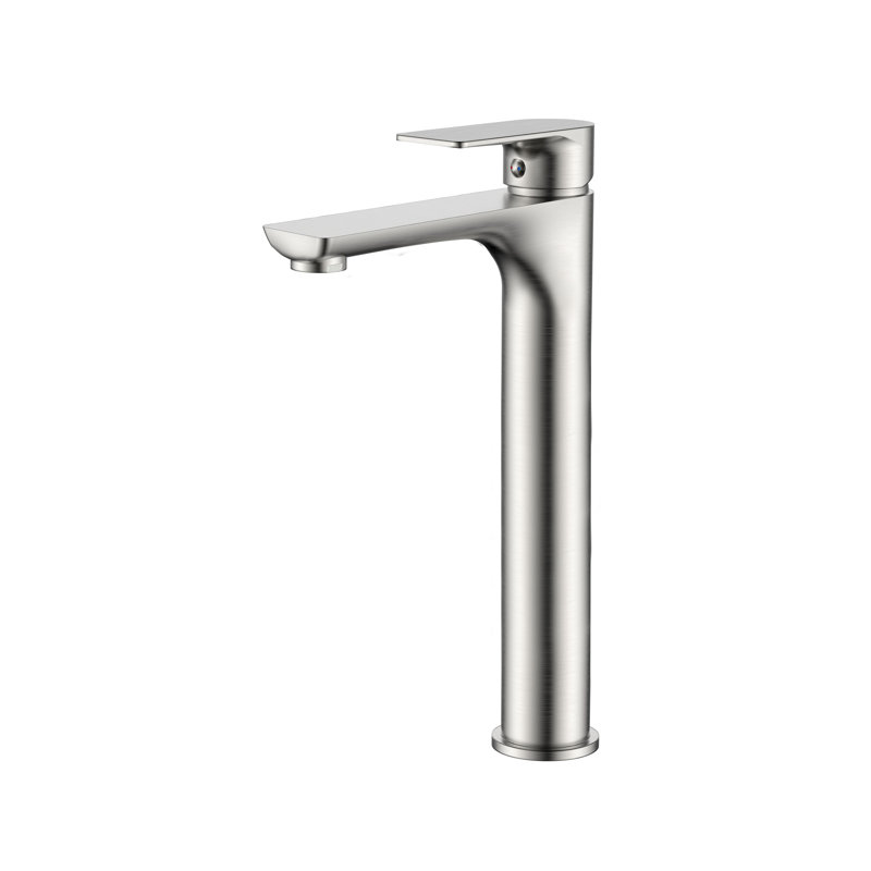 Robinet pour vasque de salle de bain à poignée simple DAX, Nickel