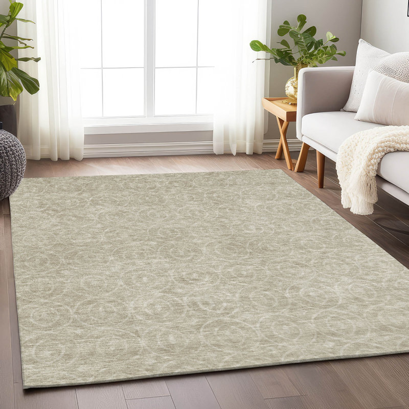 Tapis intérieur / extérieur beige Zafrine , 5' x 7'6"