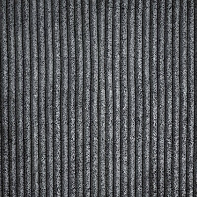 Arfsten Corduroy U-Shaped Sectional, Dark Gray Corduroy