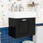 Meuble-lavabo mural flottant avec lavabo, tablettes réglables-1357578416