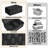 Set of 5 Decorative Woven Storage Baskets with Lids & Built-in Handles, Stackable Cube Organizer Bins for Shelves, Multipurpose Small Storage Baskets for Closet, Home & Gift Organization-129676966