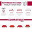 Premium 9 po Matelas à ressorts ensachés moyen - blanc-804268792