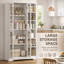 Engineered Wood 4 - Door Rectangle Accent Cabinet