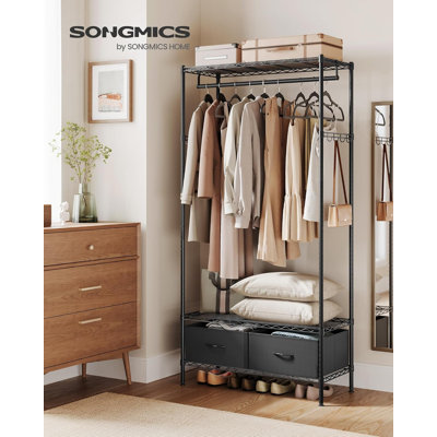 Guadelupe 90cm Industrial Pipe Clothing Rack