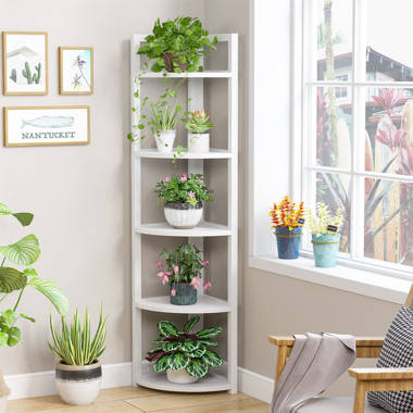 Latitude Run® Adinda 5 Shelves Triangle Corner Shelf & Reviews