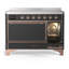 Cuisinière à induction 48 pouces avec 6 éléments à induction en graphite mat Majestic III Series (garniture cuivre)-124828832-124828830