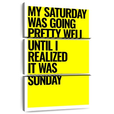 My Saturday