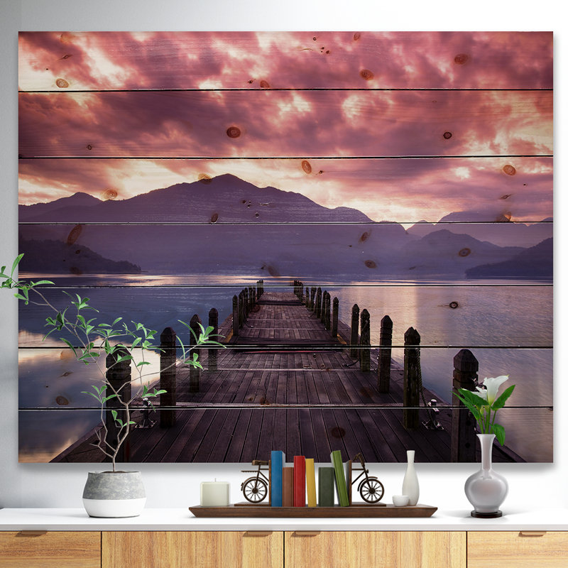 «Beautiful Spring Sea at Morning», photographie, H 30 po x l 40 po x P 1,5 po, Bois
