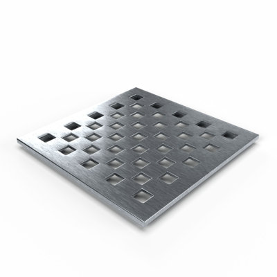 Drain carré TruGard (Milano - nickel brossé)