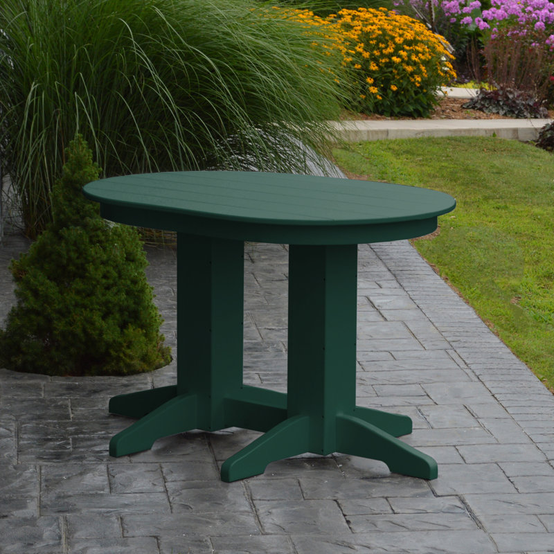 Table de salle à manger Nettie, l 33 po x L 60 po x H 33 po, Vert pelouse