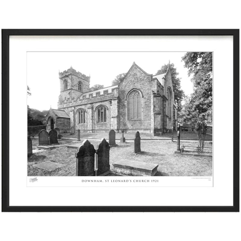Downham, St Leonard's Church 1921 - Single Picture Frame Print, 40cm H x 50cm W x 2.3cm D