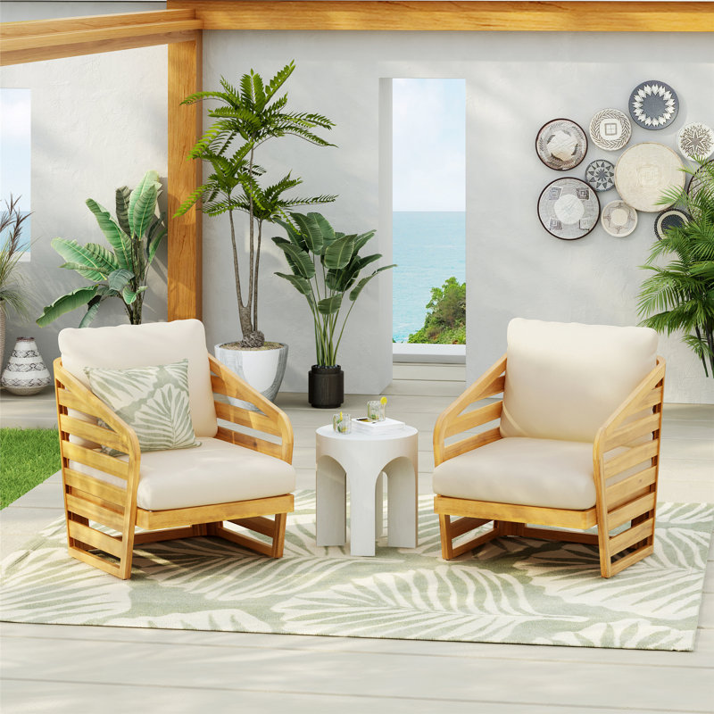 Ensemble de 2 fauteuils club d'extérieur