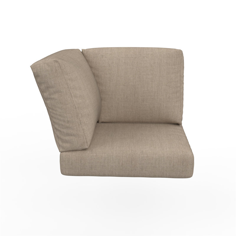 Sunbrella® Outdoor Corner Chair Cushions, Cast Ash