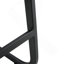 Ensemble de 2 chaises noires en polyuréthane