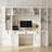 Abigael 88.5'' W Wall Unit Desk With Hutch Bookcase, Drawers, Cabinets, And Open Storage Shelves