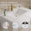 Meuble-lavabo mural 36 po avec lavabo, meuble de rangement flottant pour salle de bain avec comptoir en résine de pierre et tiroirs à fermeture en douceur, blanc brillant-354461662-354461603