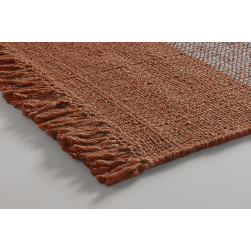 Headwind Striped Area Rug in Copper, Rectangle 9' x 12'