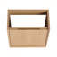 Meuble-lavabo mural 18,5 pouces avec lavabo en résine, porte à fermeture en douceur et armoire en bois aggloméré durable pour les salles de bain modernes