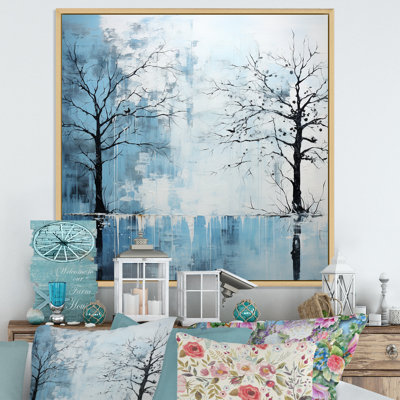 " Minimalism Blue Tree Charm "
