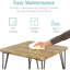 Ensemble de table de salle à manger 3 pièces, table de salle à manger carrée en métal et en bois pour cuisine et salle à manger