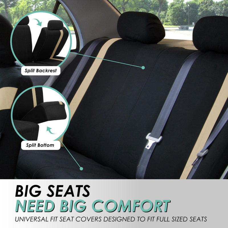 Cosmopolitan Seat Covers Full Set, Beige