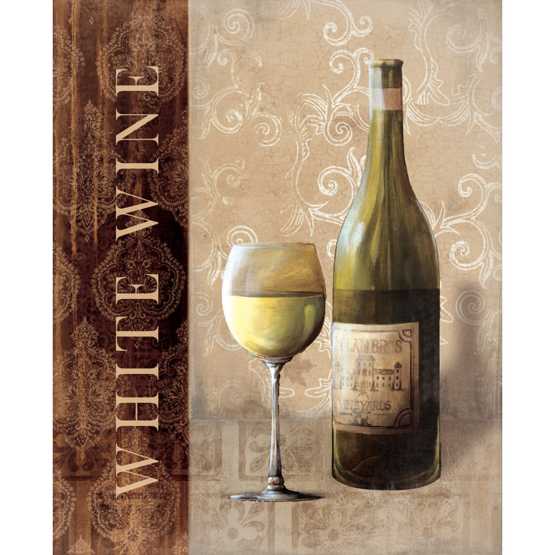 White Wine II - Painting Print, Wrapped Canvas, 30cm H x 20cm W