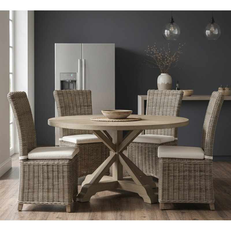 Set Of 2 - Nico Dining Chair Kubu - With White Cushion