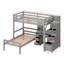 Lit mezzanine simple avec tiroirs Pervin Kids-102214096