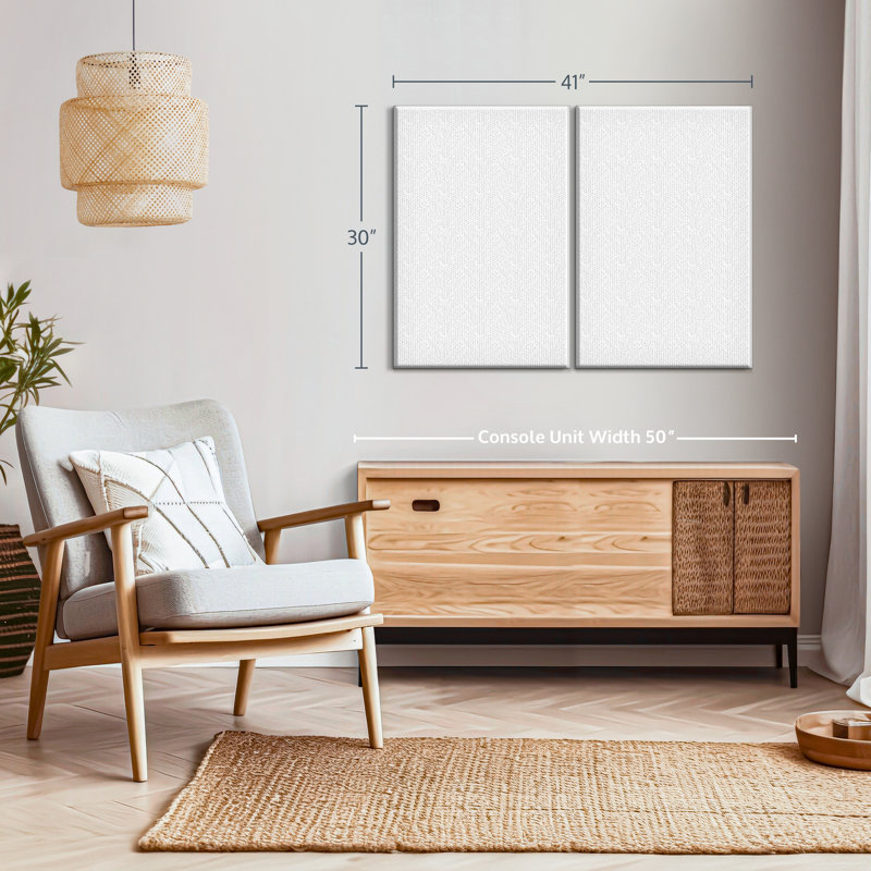 Ensemble de 2 manettes de jeu grunge sur toile, H 30 po x l 41 po x P 1,25 po