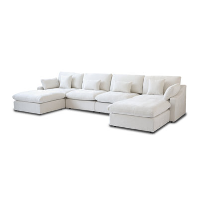 Kyna 6 - Piece Slipcovered Sectional