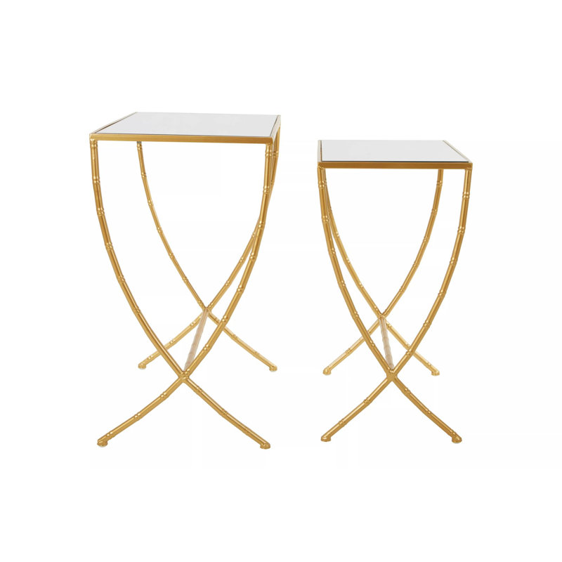 Elizondo Glass Top Nesting Tables