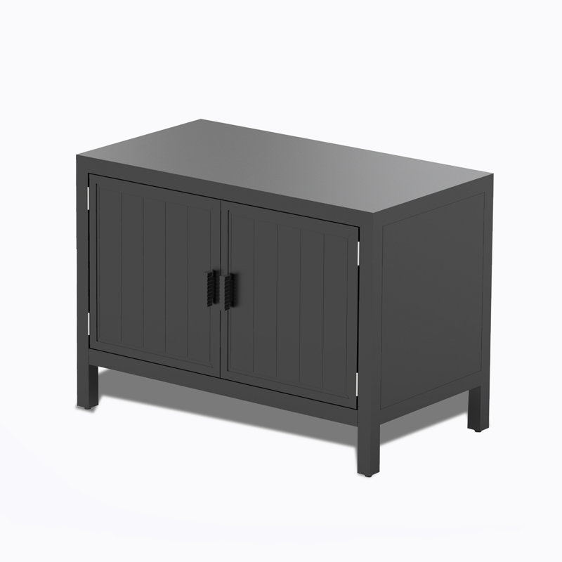 Outdoor Kitchen Island with Storage, Aluminum Kitchen Storage Island Outdoor Grill Table, Freestanding Outdoor Prep Table Grill Storage Cabinet with Protective Cover for BBQ, Deck