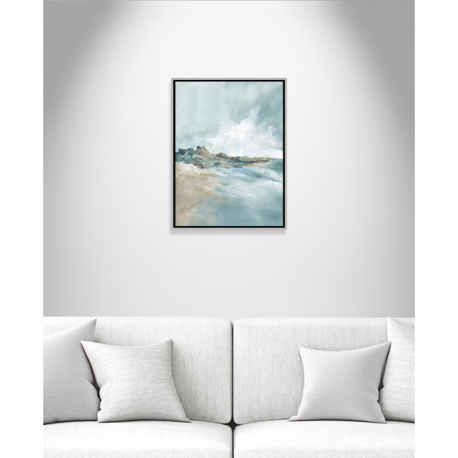 Sandpoint Print by Carol Robinson, Silver, 25.5" H x 19.5" W