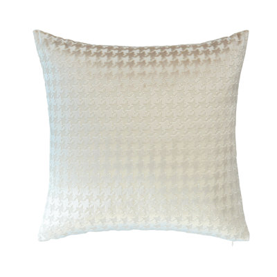 Tivoli Ivory Houndstooth Pillow